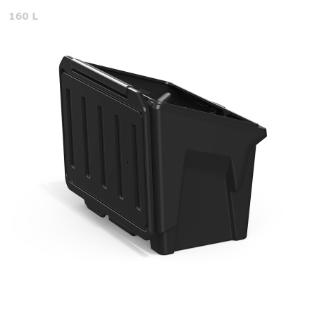 Ящик для ветоши 160 литров (черный)