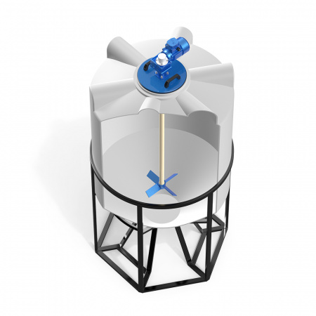 Емкость K 1000 литров с лопастной мешалкой