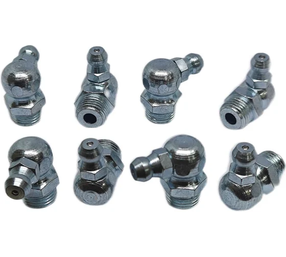 Пресс-масленка угловая оц. H3 R1/8NPT, комплект 10 шт., оцинкованная сталь, Европейский стандарт DIN71412, MasloSmenka 010314-10