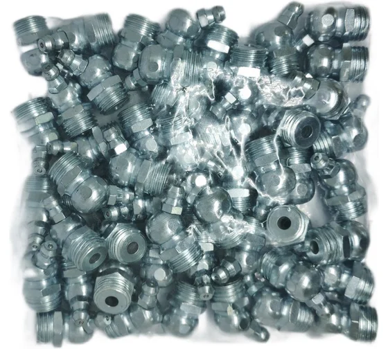 Пресс-масленка MasloSmenka угловая оц. H2 M14x1.5, комплект 100 шт., оцинкованная сталь, Европейский стандарт DIN71412, 010209-100