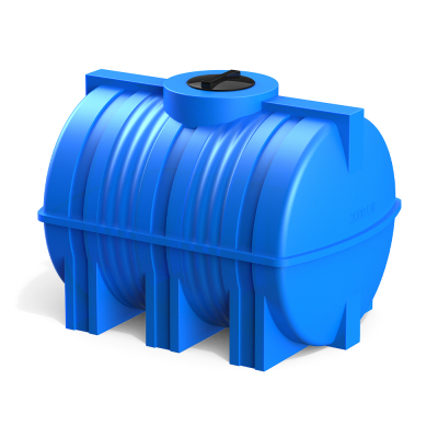 Горизонтальная емкость G 2000 литров (синий)