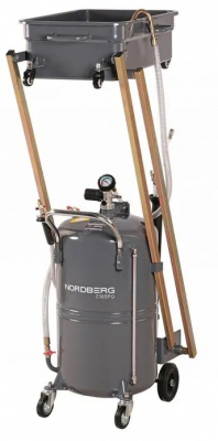 Установка для сбора масла пневматическая, 115 л, серая 2365PG