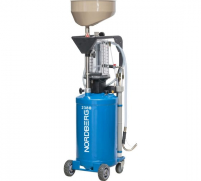 Установка для сбора масла пневматическая, 80 л, синяя 2380B