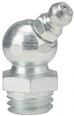Пресс-масленка угловая H2 M12x1.5, оцинкованная сталь, 010208