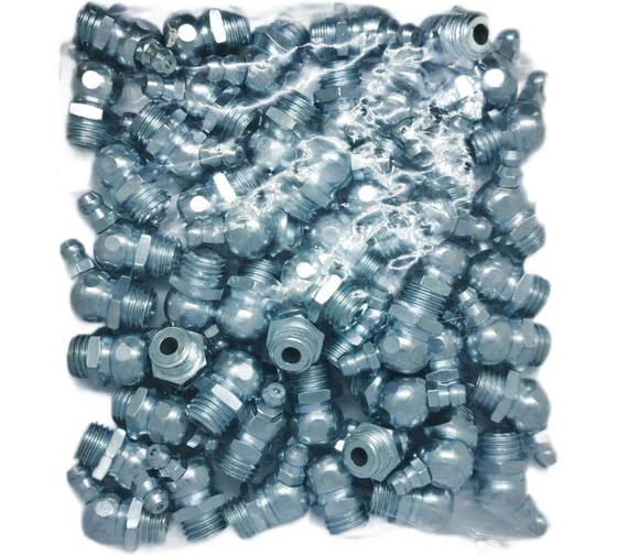 Пресс-масленка угловая оц. H2 M12x1,5, комплект 10 шт., оцинкованная сталь, Европейский стандарт DIN71412, MasloSmenka 010208-10