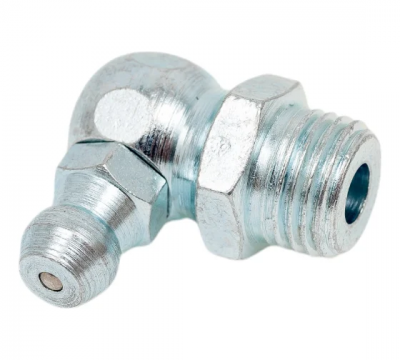 Пресс-масленка угловая оц. H3 R1/8"BSPT, комплект 10 шт., оцинкованная сталь, Европейский стандарт DIN71412, MasloSmenka 010307-10