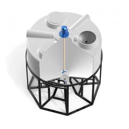 Емкость KV 3000 литров с пропеллерной мешалкой
