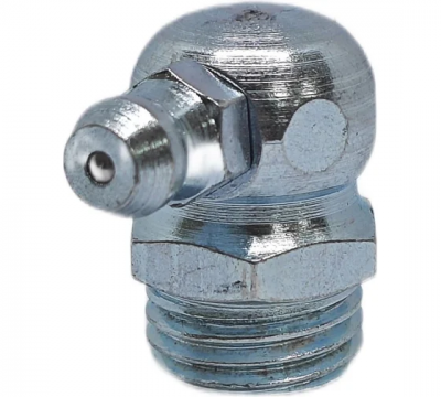 Пресс-масленка MasloSmenka угловая оц. H3 R1/4BSPT, комплект 100 шт., оцинкованная сталь, Европейский стандарт DIN71412, 010310-100