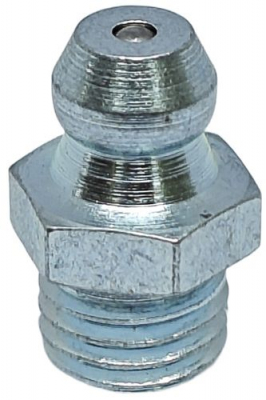 Пресс-масленка прямая H1 M8x1, оцинкованная сталь, 010103