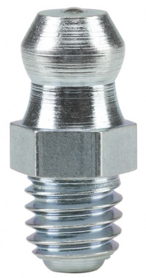 Пресс-масленка прямая H1 M6x1, оцинкованная сталь, 010102