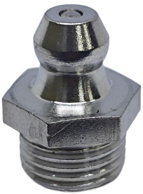 Пресс-масленка прямая нерж. H1 R1/8"BSPT, комплект 10 шт.,нержавеющая сталь AISI304, Европейский стандарт DIN71412, MasloSmenka 010704-10