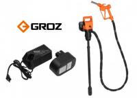 Комплект: Электрический насос для бочек и еврокубов с аккумулятором и зарядным устройством (GR45508)