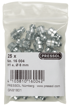 Пресс-масленка H1, прямая, д. 8 мм заколачиваемая ESN, Pressol (16004)