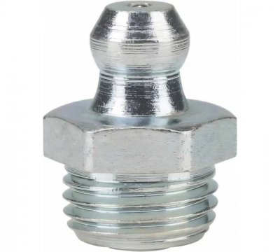 Пресс-масленка прямая оц. H1 M10x1, комплект 10 шт., оцинкованная сталь, Европейский стандарт DIN71412, MasloSmenka 010105-10