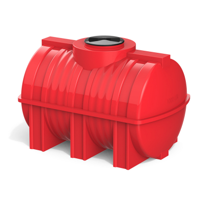 Горизонтальная емкость G 1000 литров (красный)