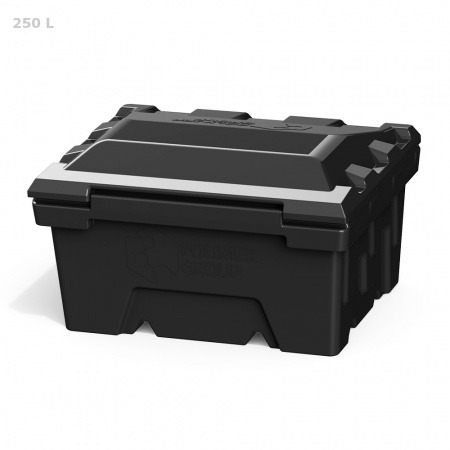 Ящик для ветоши 250 литров (черный)