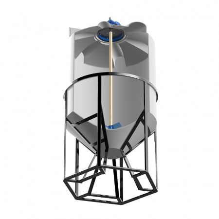 Емкость K 1000 литров с лопастной мешалкой