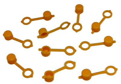 Колпачок для пресс-масленок MasloSmenka H 32мм, компл. 100 шт., желтый 011012-100