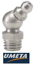 Пресс-масленка из нержавейки угловая Н2 M10х1,5 нерж. сталь Umeta