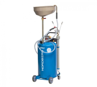 Установка для сбора масла пневматическая, 65 л, синяя 2379-CB