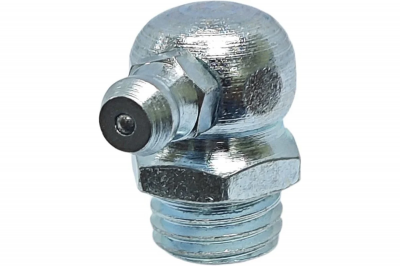 Пресс-масленка MasloSmenka угловая, H3 M12x1,25, комплект 10 шт, оцинкованная сталь, Европейский стандарт DIN71412 010312-10