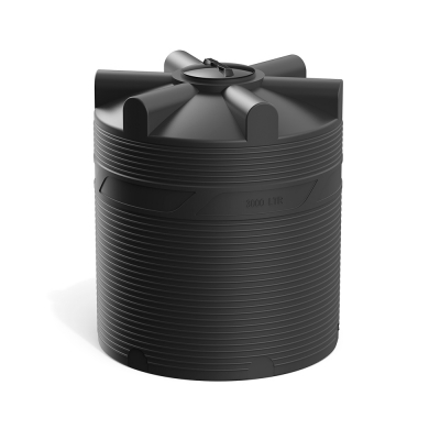 Емкость V 3000 литров (черный)