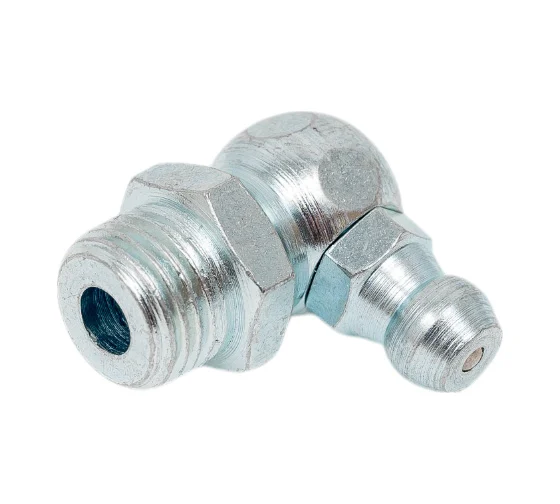 Пресс-масленка угловая оц. H3 R1/8"BSPT, комплект 10 шт., оцинкованная сталь, Европейский стандарт DIN71412, MasloSmenka 010307-10