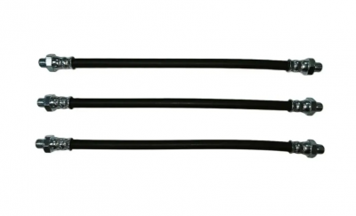 Гибкий шланг усиленный 10х300 мм для смазочных шприцев М10х1, комплект 3 шт., MasloSmenka 020205-03