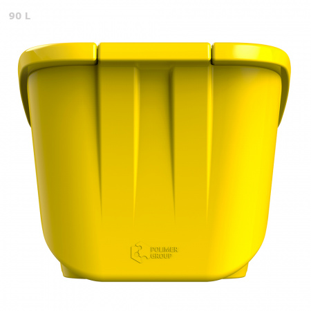 Ящик для песка, соли, реагентов и химикатов 90 литров PREMIUM (желтый)
