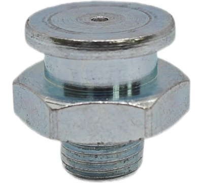 Пресс-масленка плоская оц. М1 16 мм. G1/8''BSPP, комплект 10 шт., оцинкованная сталь, Европейский стандарт DIN71412, MasloSmenka 010504-10