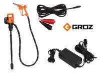 Комплект: Электрический насос для бочек и еврокубов с адаптером 220V и кабелем 12V (GR45506)