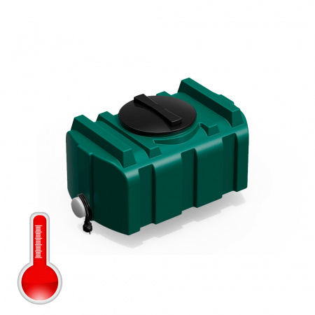 Бак для душа серии «R» 100 литров с подогревом (зеленый)