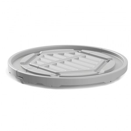 Крышка колодца «Роса» серая