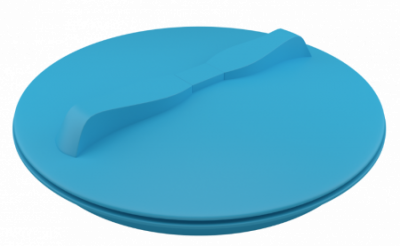 Крышка с дыхательным клапаном 350 мм (синяя)