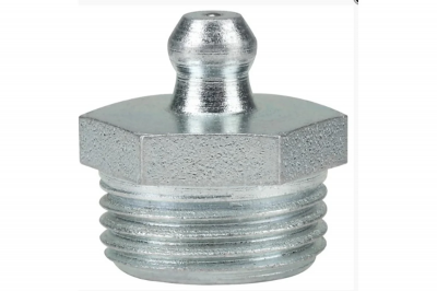 Пресс-масленка MasloSmenka прямая, H1 R 3/8'', комплект 10 шт, оцинкованная сталь, Европейский стандарт DIN71412 010120-10