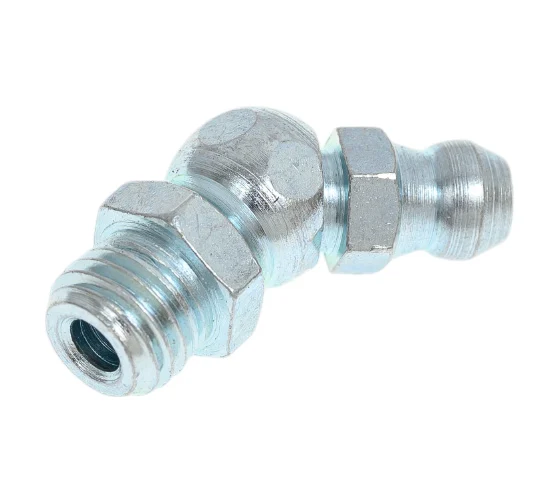 Пресс-масленка угловая оц. H2 M8x1, комплект 10 шт., оцинкованная сталь, Европейский стандарт DIN71412, MasloSmenka 010202-10