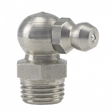 Коническая пресс-масленка угловая, нерж. 90° М10 х 1 SK, Pressol (15973)