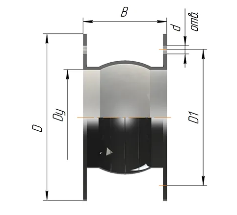 Вставка компенсационная резинокордная Ду-50 (В130)