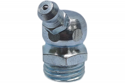 Пресс-масленка угловая H2 R3/8" BSPT, оцинкованная сталь, 010215