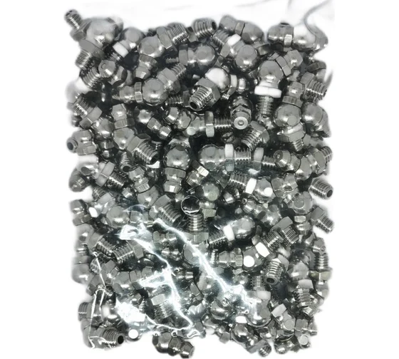 Пресс-масленка угловая нерж. H2 M6x1, комплект 10 шт.,нержавеющая сталь AISI304, Европейский стандарт DIN71412, MasloSmenka 010801-10