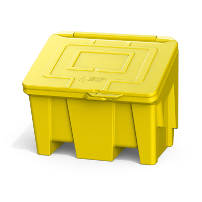 Ящик для песка, соли, реагентов и химикатов 160 литров (желтый)