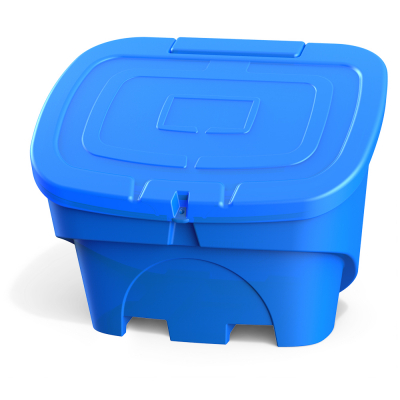 Ящик для песка, соли, реагентов и химикатов 400 литров PREMIUM (синий)