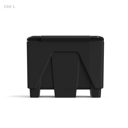 Ящик для ветоши 160 литров (черный)