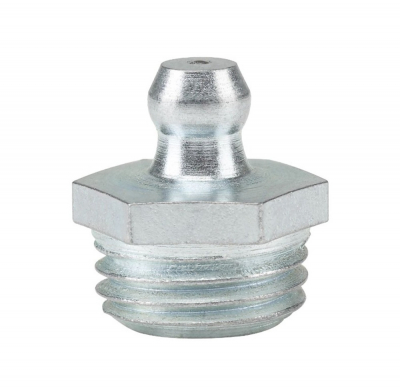 Пресс-масленка MasloSmenka прямая, H1 R 1/4" NPT, оцинкованная сталь, 010121