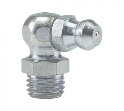 Пресс-масленка угловая оц. H3 M8x1, комплект 10 шт., оцинкованная сталь, Европейский стандарт DIN71412, MasloSmenka 010302-10