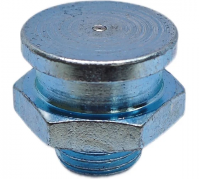 Пресс-масленка плоская оц. М22 22 мм. G1/4''BSPP, комплект 10 шт., оцинкованная сталь, Европейский стандарт DIN71412, MasloSmenka 010602-10