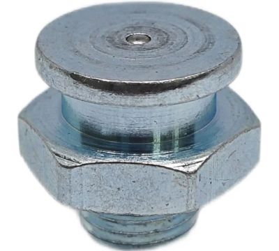 Пресс-масленка плоская MasloSmenka М1 16 мм, М12x1.75, комплект 10 шт, оцинкованная сталь, Европейский стандарт DIN3404 010509-10