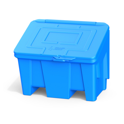 Ящик для песка, соли, реагентов и химикатов 160 литров (синий)