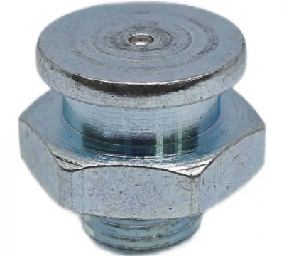 Пресс-масленка плоская оц. М1 16 мм. М8х1,25, комплект 10 шт., оцинкованная сталь, Европейский стандарт DIN71412, MasloSmenka 010505-10