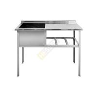 Ванна с рабочей поверхностью ВСП 12*6/5 каркас из нержавеющей стали 